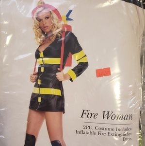 Sexy Fire Fighter Woman Halloween Costume